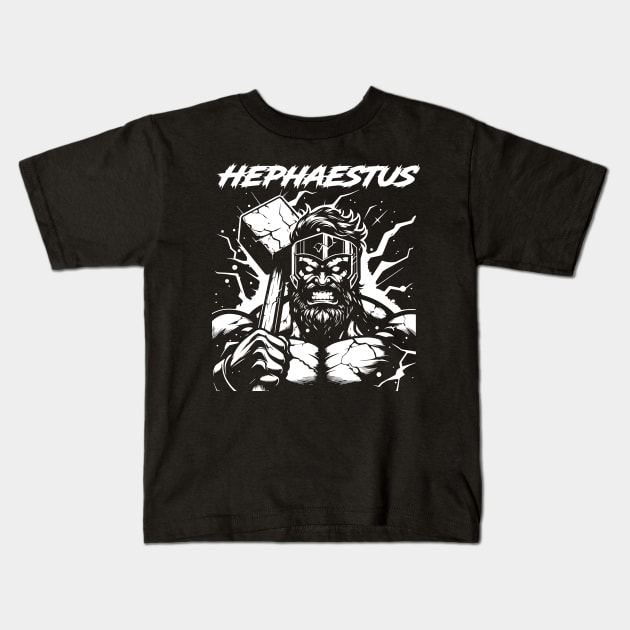 HEPHAESTUS Kids T-Shirt by Oljay